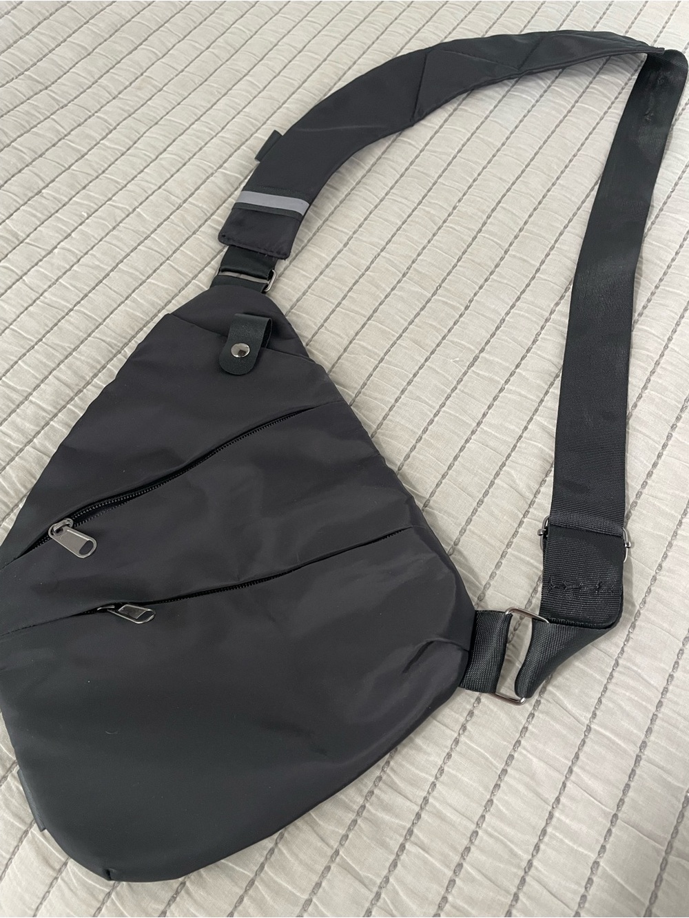 Women’s Black Crossbody Sling Bag - Minimalist Design